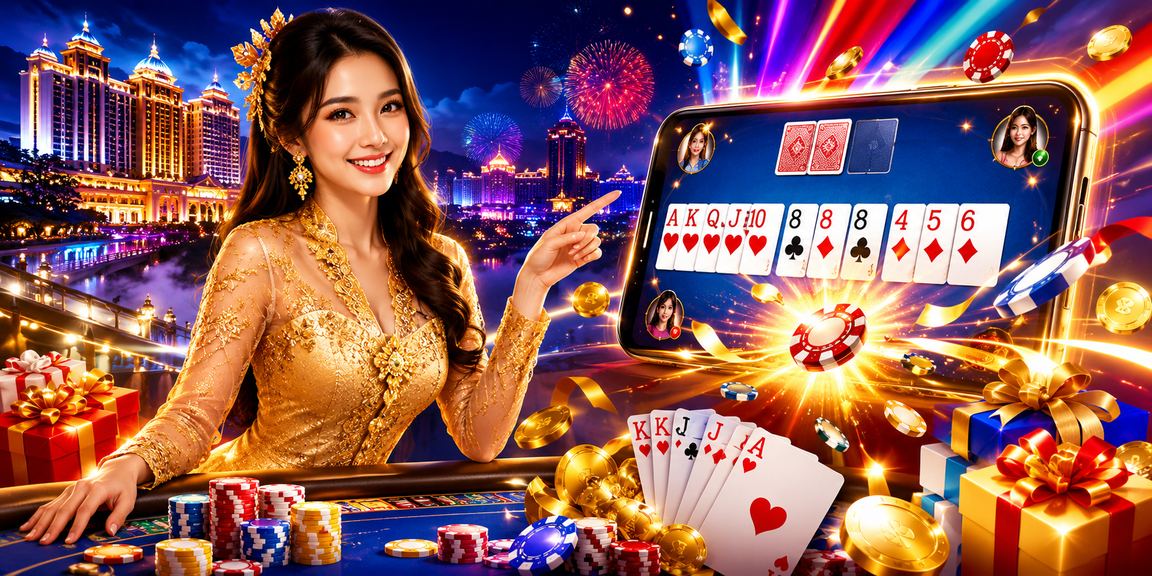 Pengguna Malaysia bermain permainan rummy di platform 1918 selepas log masuk