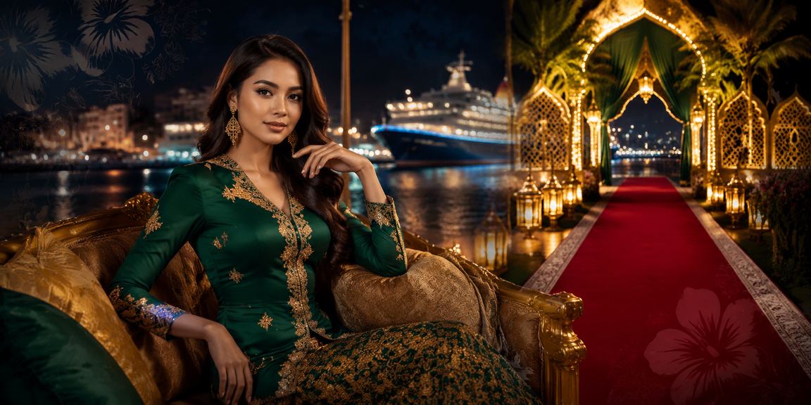 Pengguna menikmati pertaruhan dalam suasana perayaan Hari Raya Malaysia