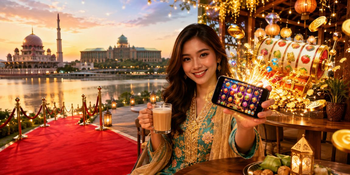 Permainan slot hari raya di Putrajaya dengan suasana perayaan Malaysia